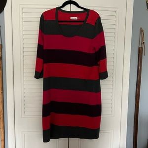Calvin Klein Long Sleeve Sweater Dress, XL
